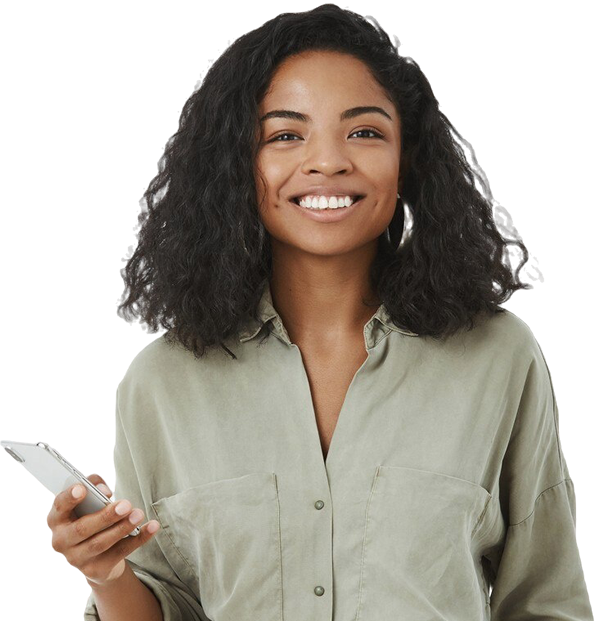 Smiling businesswoman